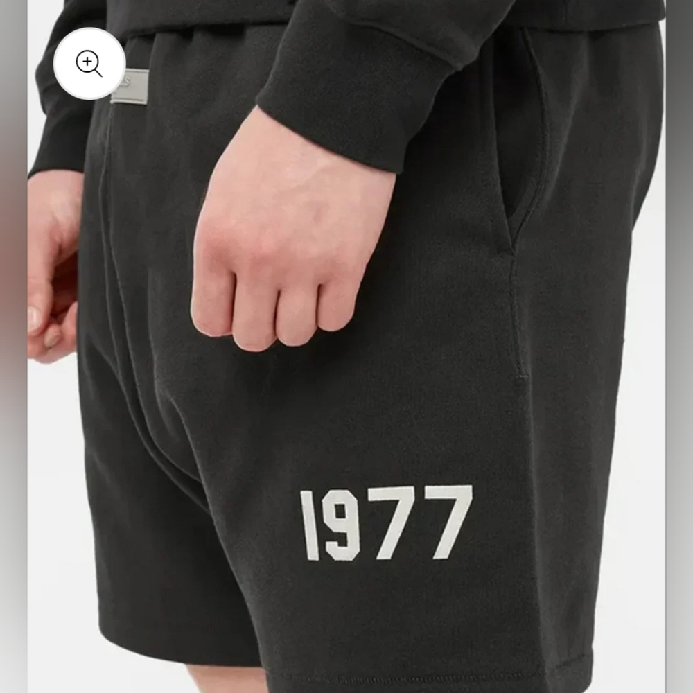 NWT Fear of God Essentials 1977 Iron Shorts - Picture 3 of 7